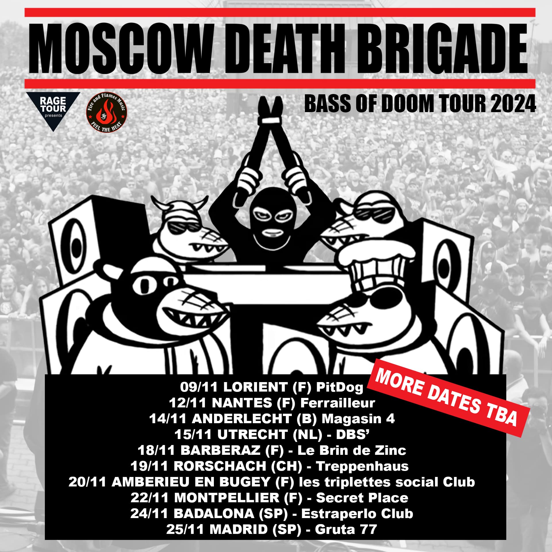 Tournée européenne pour Moscow Death Brigade