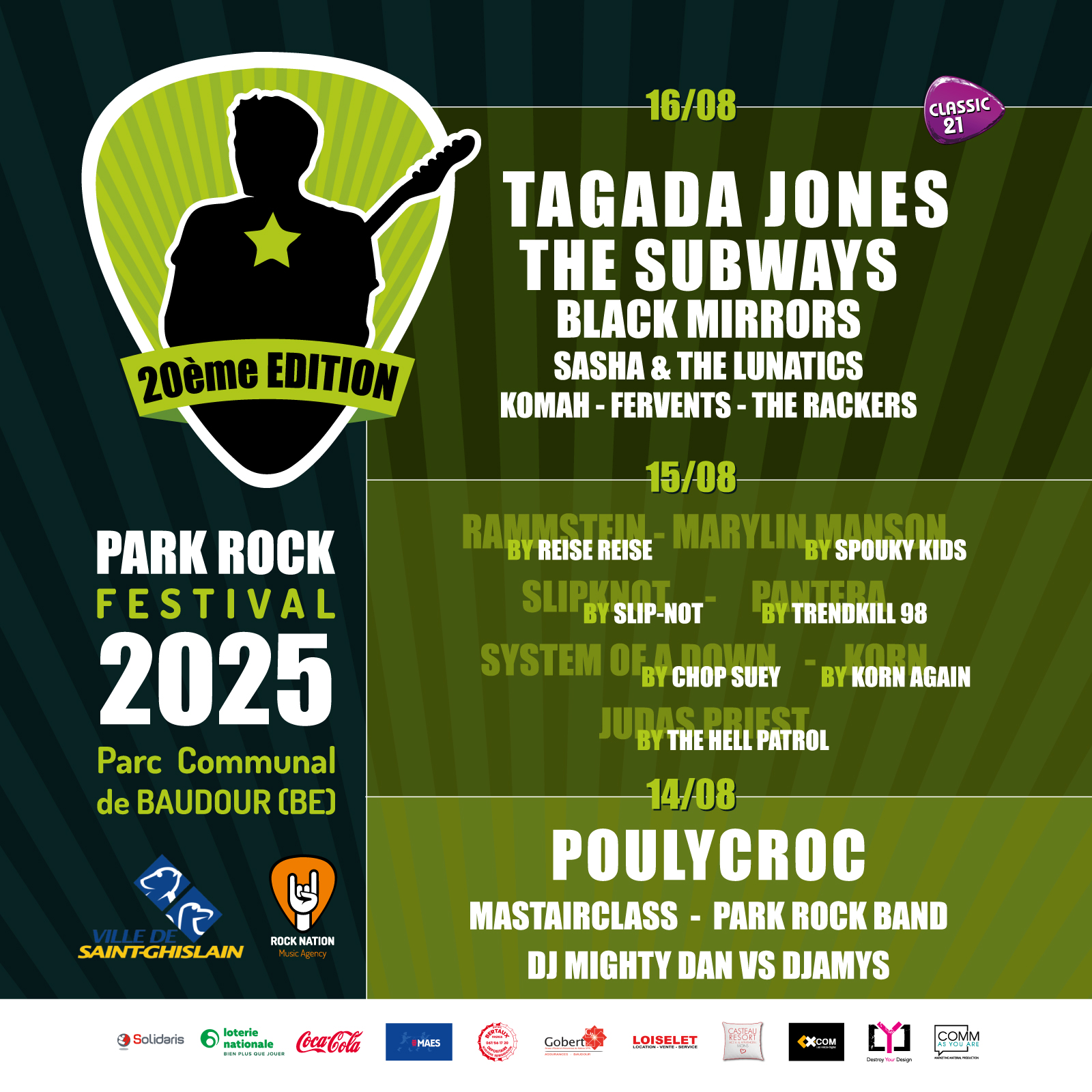 L&rsquo;affiche du Park Rock est là !