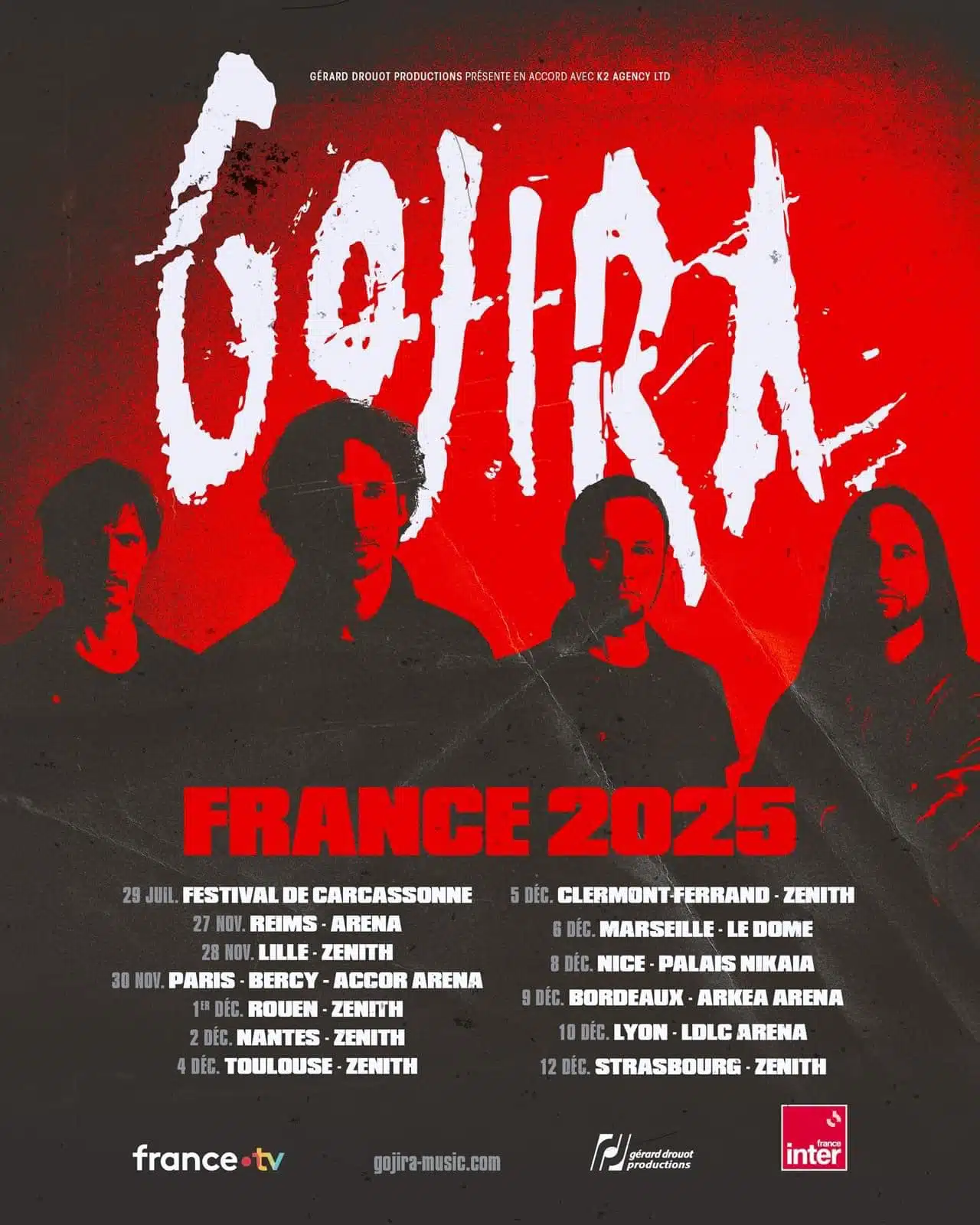 GOJIRA, lance sa tournée française dans quelques jours!