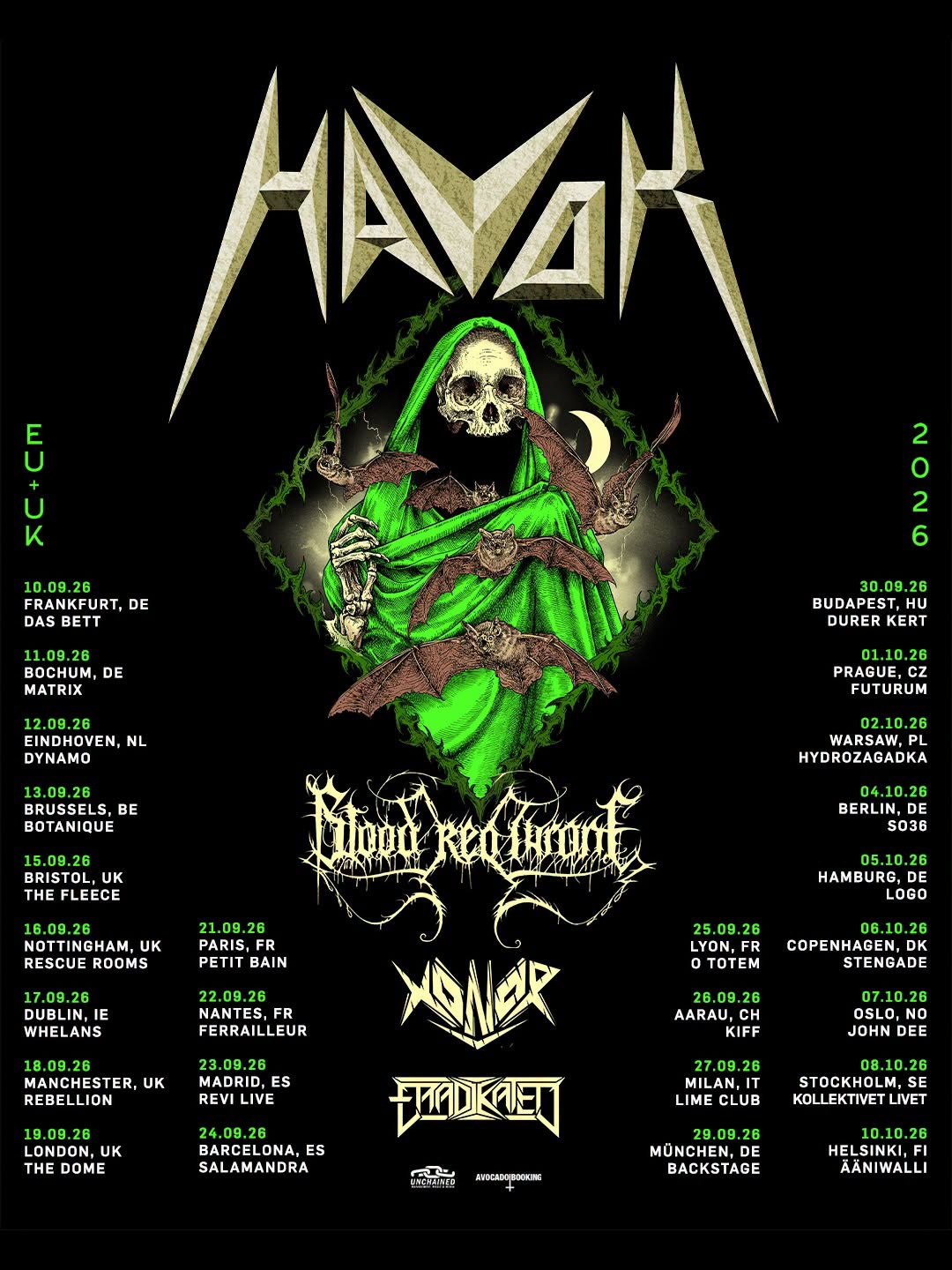 Havok en Europe pour la rentrée